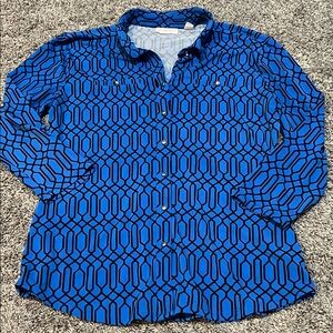 New York & company button up top size medium 3/4 sleeve